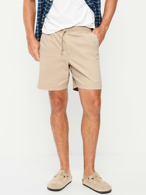 Twill Jogger Shorts -- 7-inch inseam