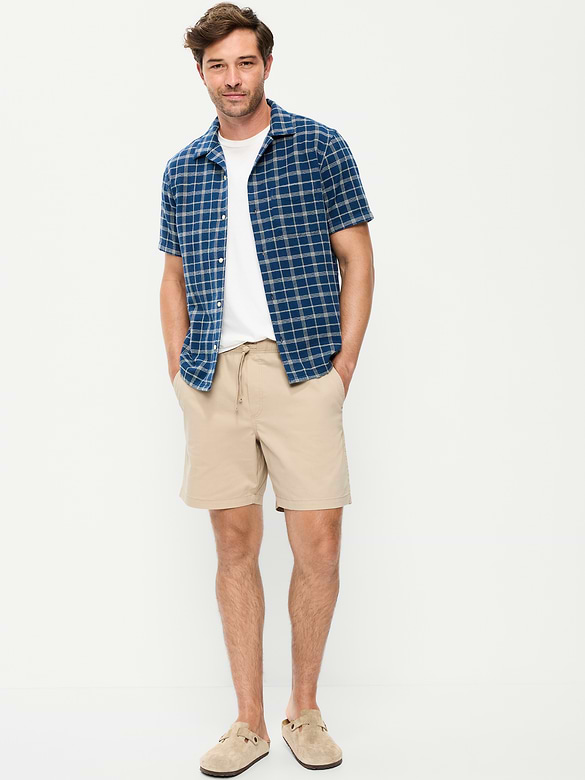 Twill Jogger Shorts -- 7-inch inseam