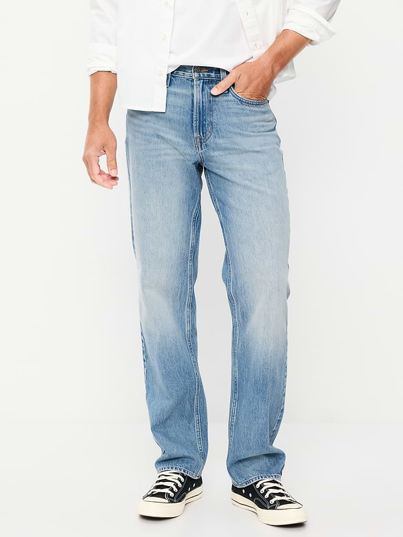 Structured Loose Non-Stretch Jeans