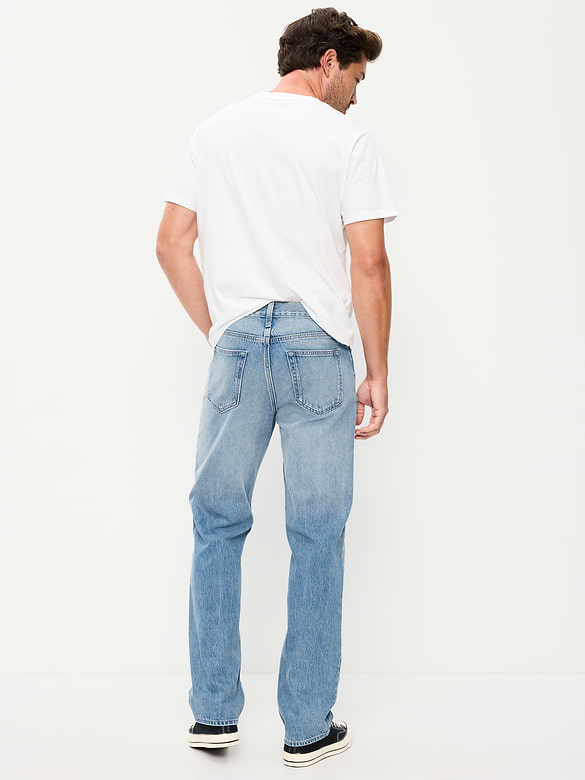 Structured Loose Non-Stretch Jeans