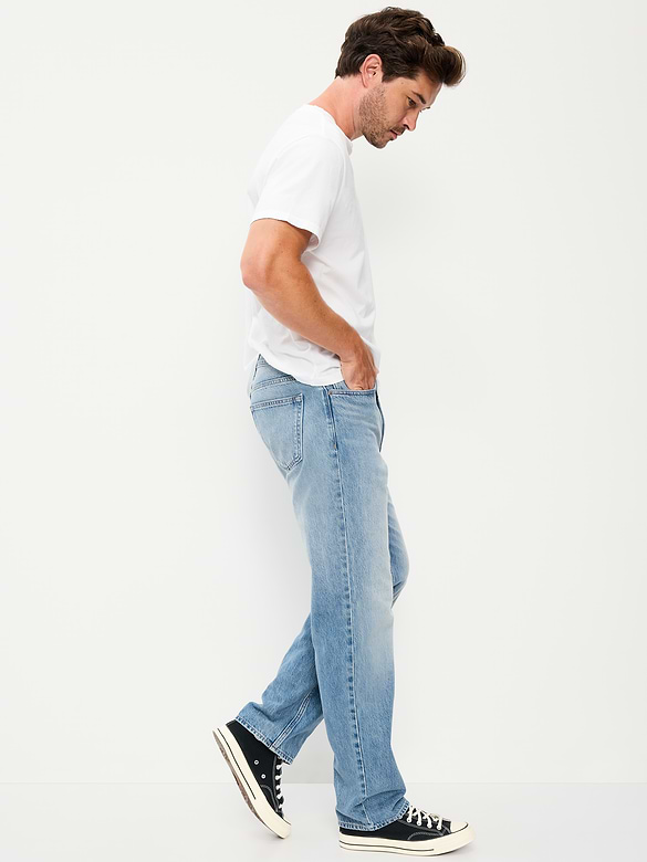 Structured Loose Non-Stretch Jeans