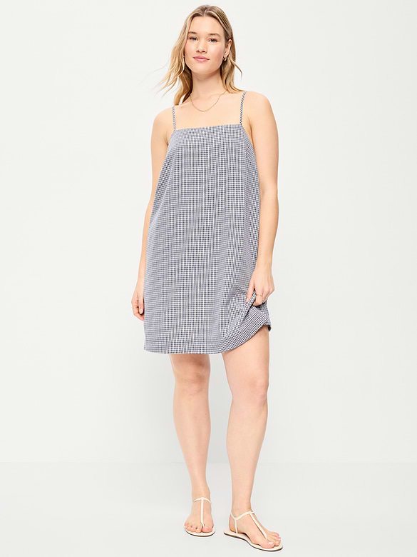 Strappy Mini Shift Dress