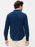 L'image numéro 2 présente Chemise coupe classique en mélange de lin