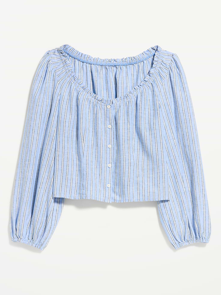 Image number 9 showing, Long-Sleeve Button-Down Top