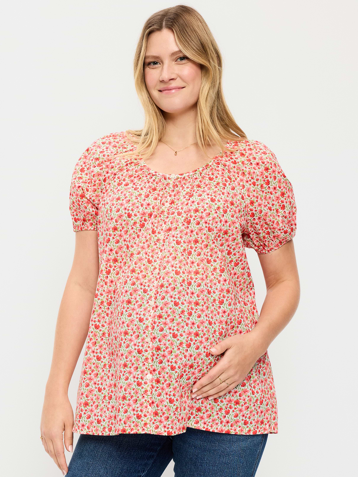 Maternity Airy Button-Down Top