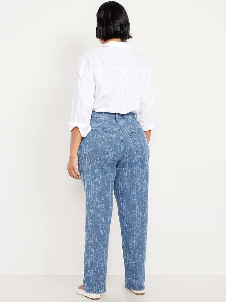 Image number 7 showing, Curvy High-Waisted OG Loose Textured Jeans