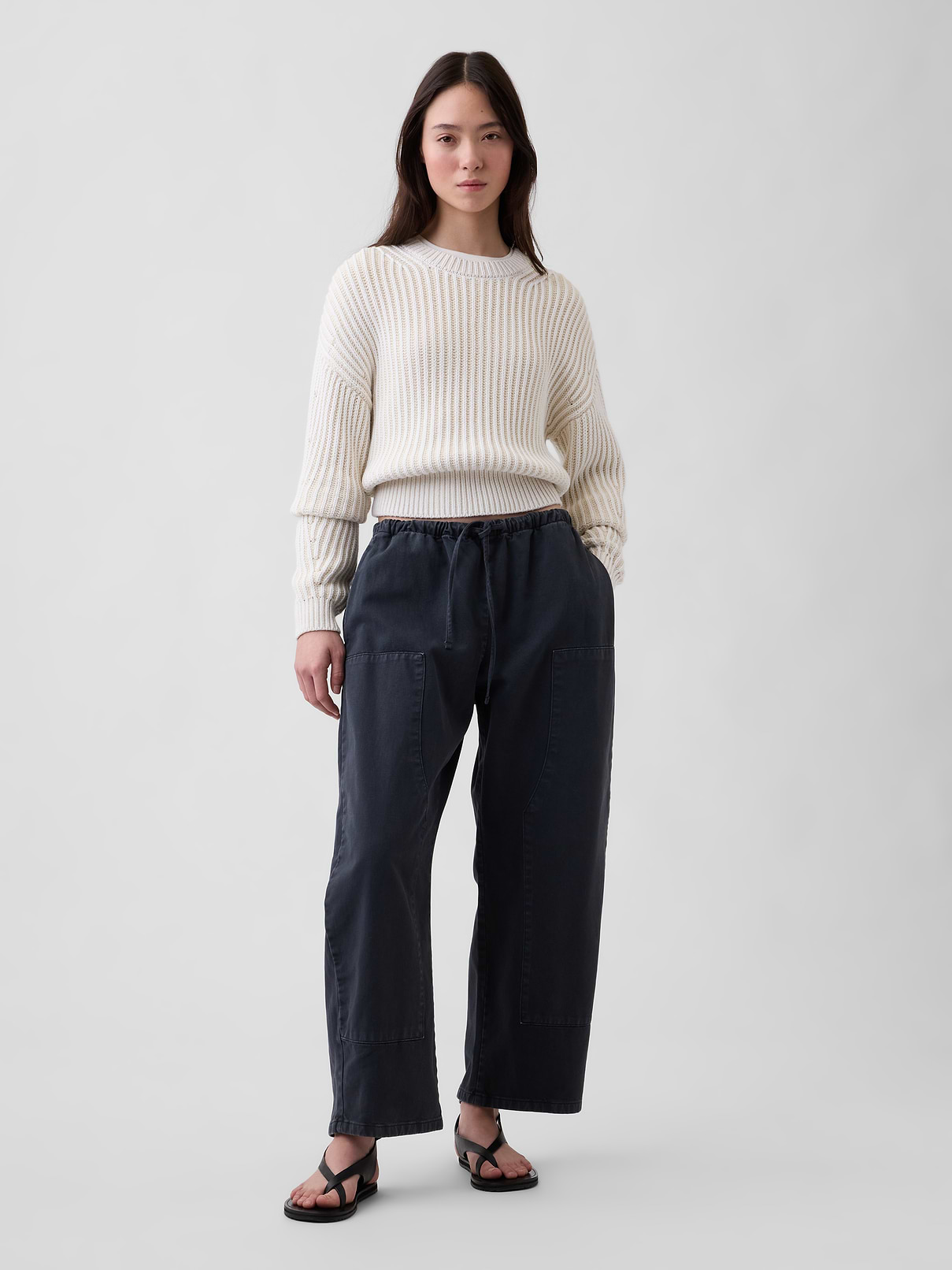 Easy Double-Knee Barrel Pants