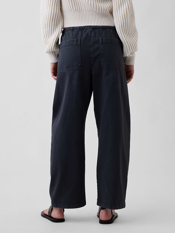 Easy Double-Knee Barrel Pants
