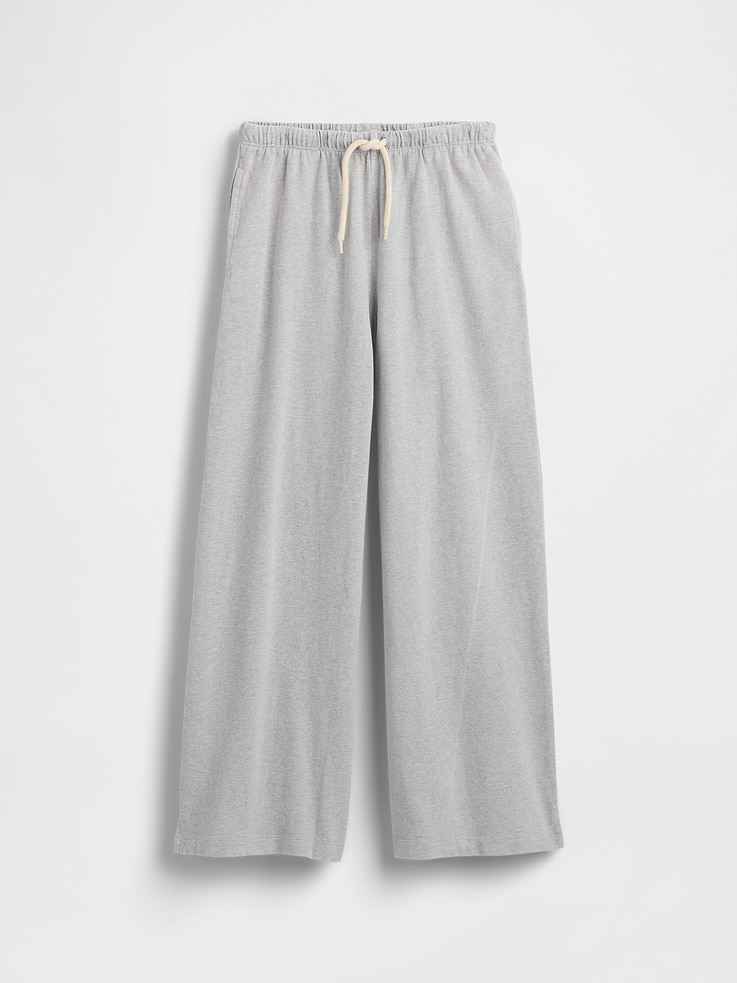 Image number 2 showing, Kids Heavyweight Wide-Leg Pants