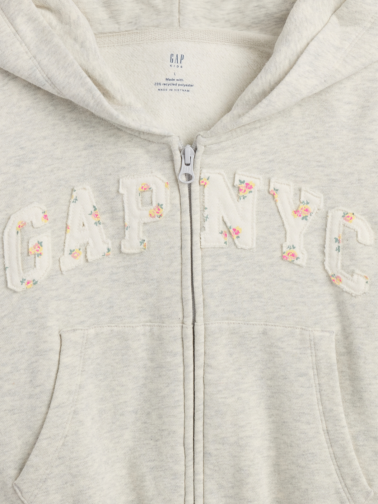 Kids VintageSoft Oversized Logo Zip Hoodie | Gap