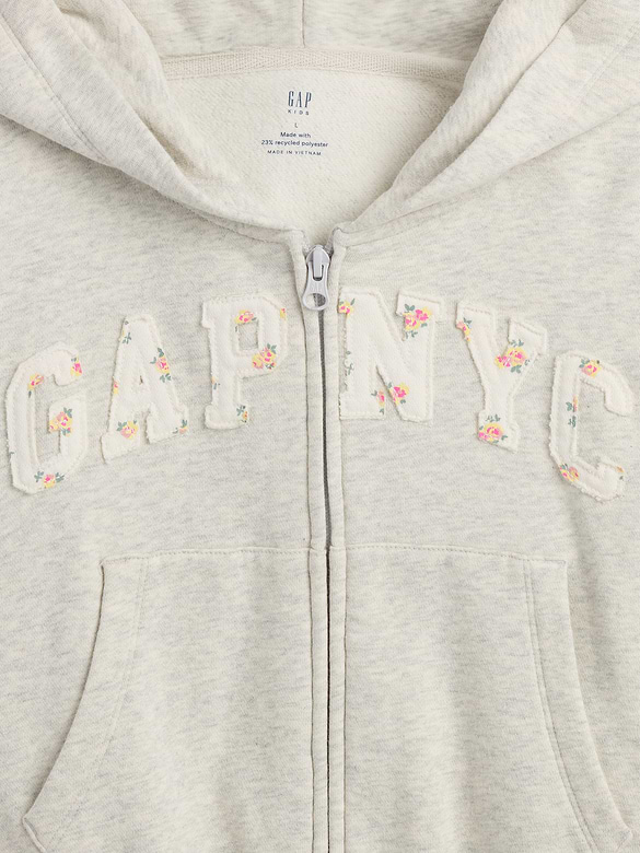 Kids VintageSoft Oversized Logo Zip Hoodie