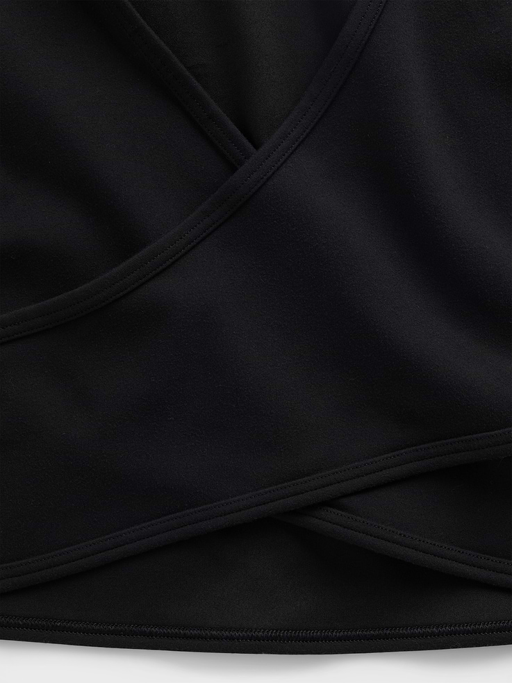 Image number 4 showing, GapFit Smooth Reversible Wrap Crop Top
