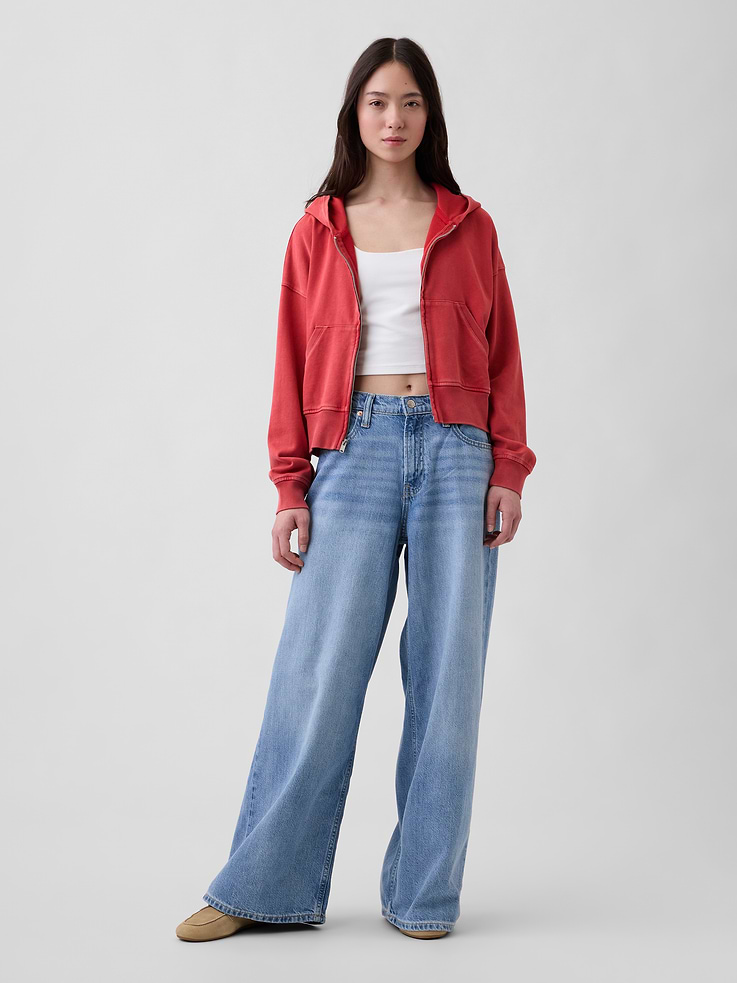 Image number 2 showing, VintageSoft Terry Zip Hoodie