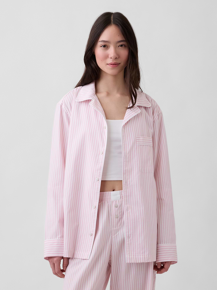 Image number 1 showing, Poplin PJ Shirt