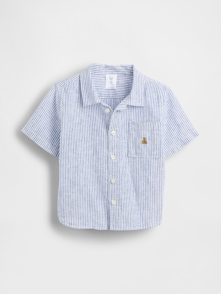 Image number 2 showing, Baby & Toddler Linen-Cotton Shirt