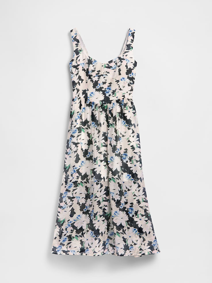 Image number 5 showing, Seamed Drop-Waist Maxi Dress