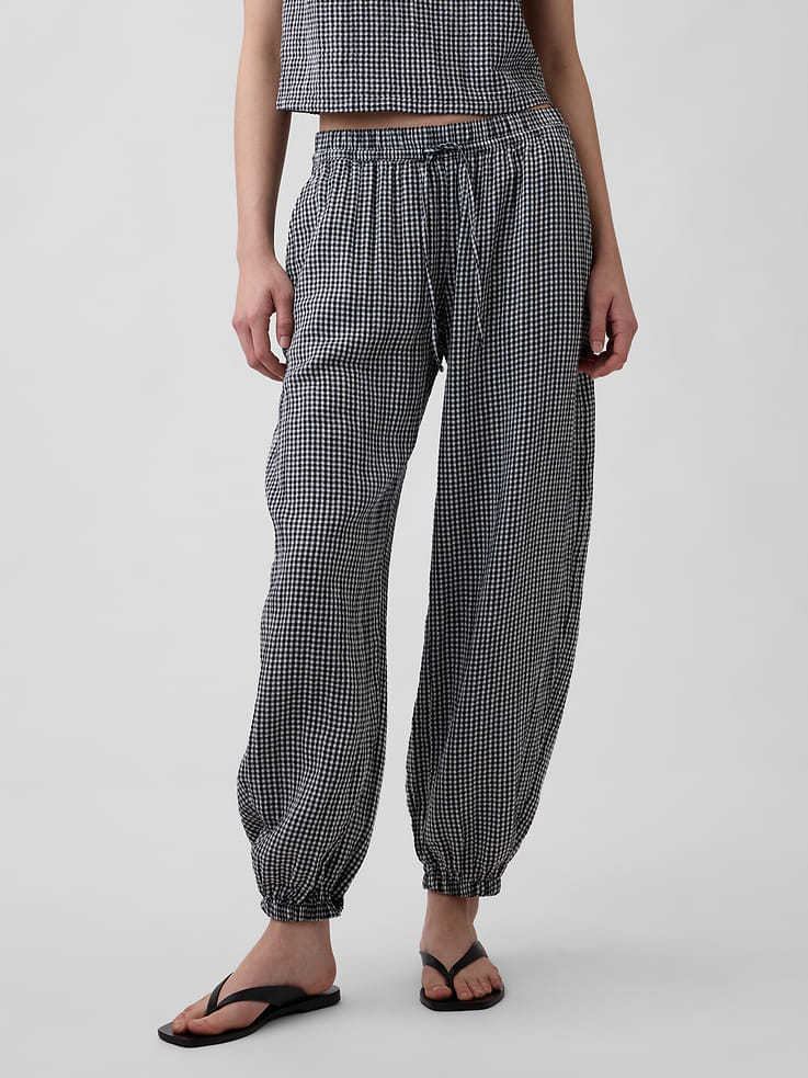 Image number 2 showing, Cotton Gauze Easy Joggers