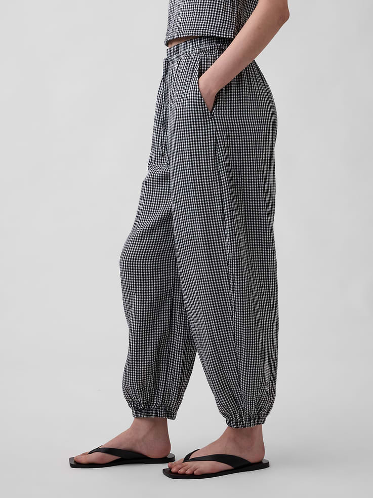 Image number 3 showing, Cotton Gauze Easy Joggers