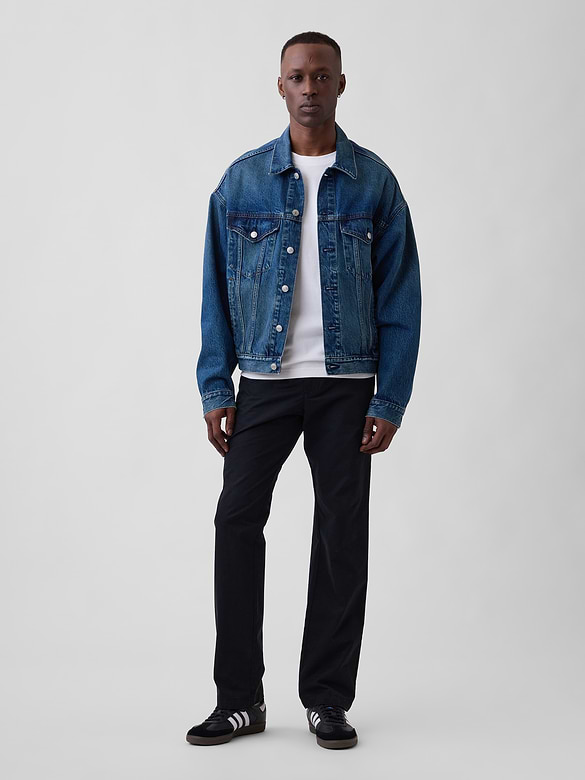 Relaxed Pull-On Khakis