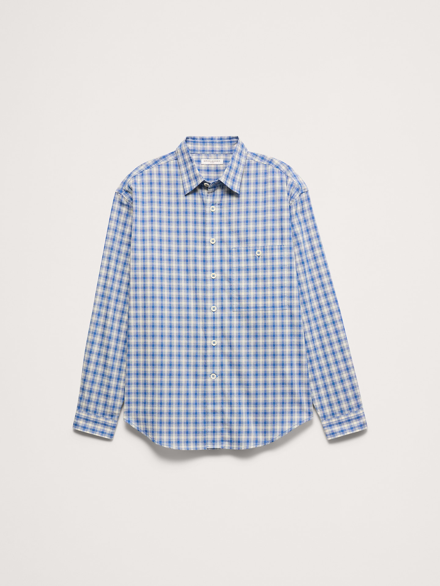 L'image numéro 4 présente Chemise décontractée en popeline de coton délavée