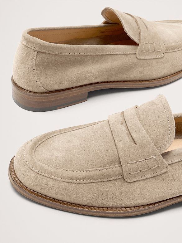 Italian Suede Penny Loafer
