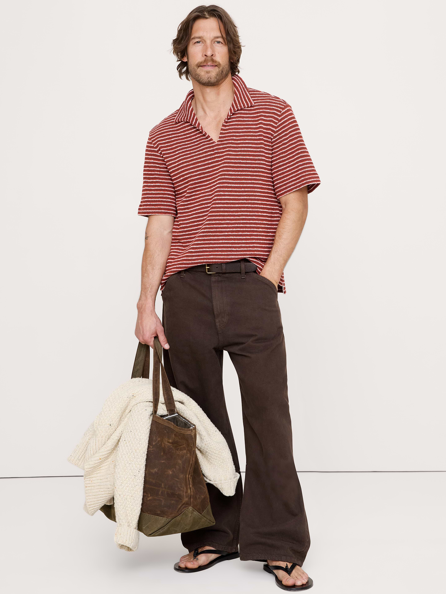 Image number 1 showing, Relaxed-Fit Striped Polo