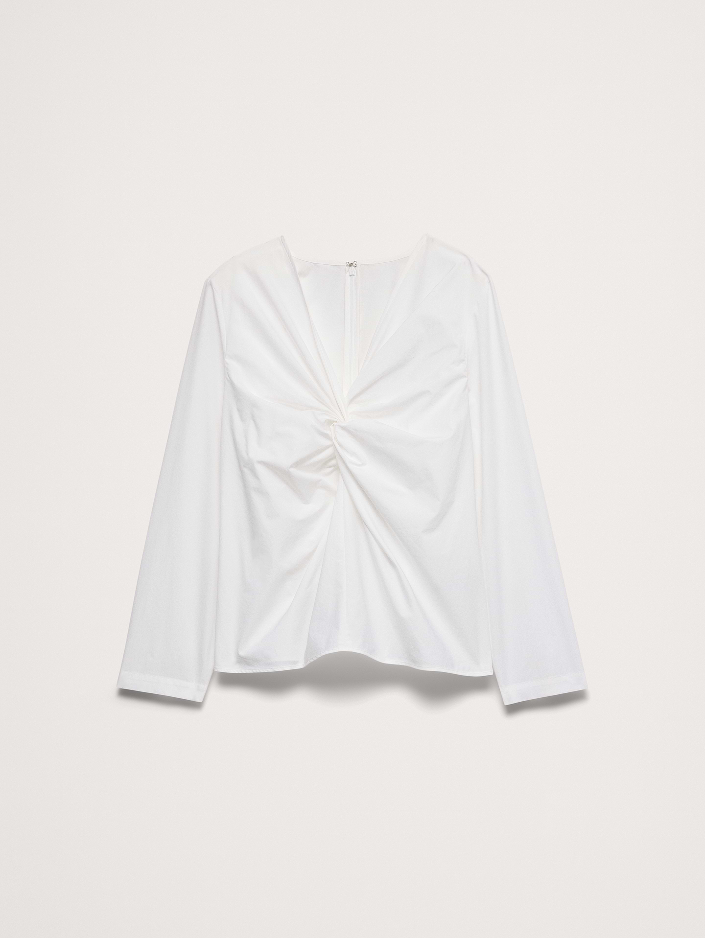 Image number 7 showing, Cotton Poplin Twist-Front Top