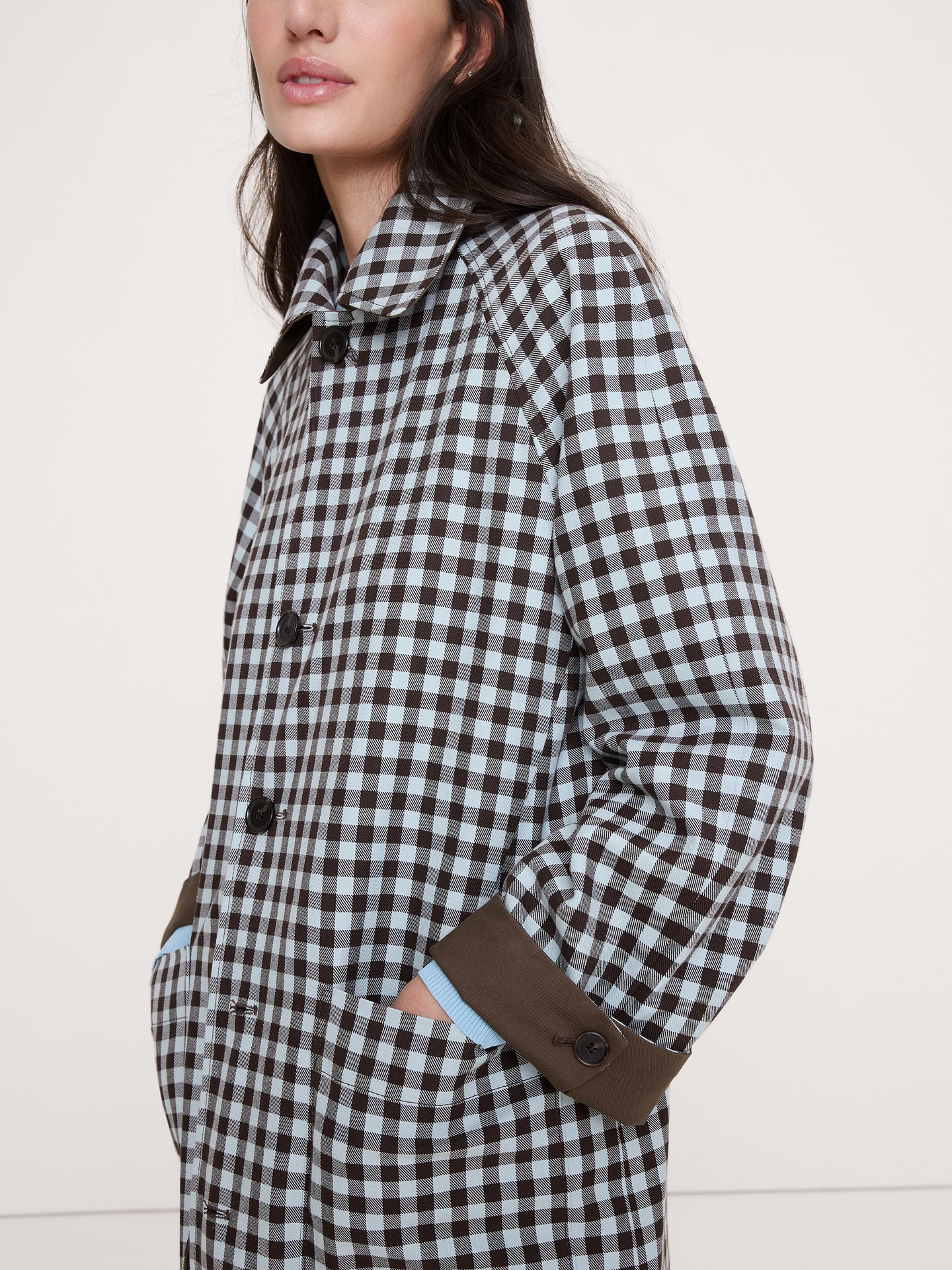 Image number 7 showing, Reversible Cotton Car Coat