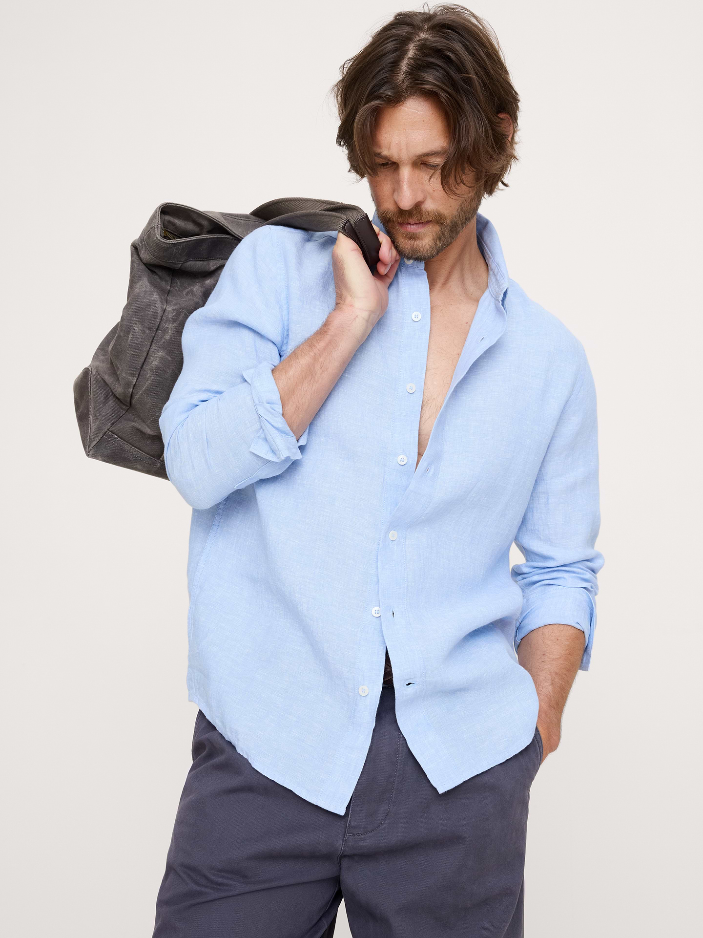 Image number 1 showing, Standard-Fit Linen Shirt