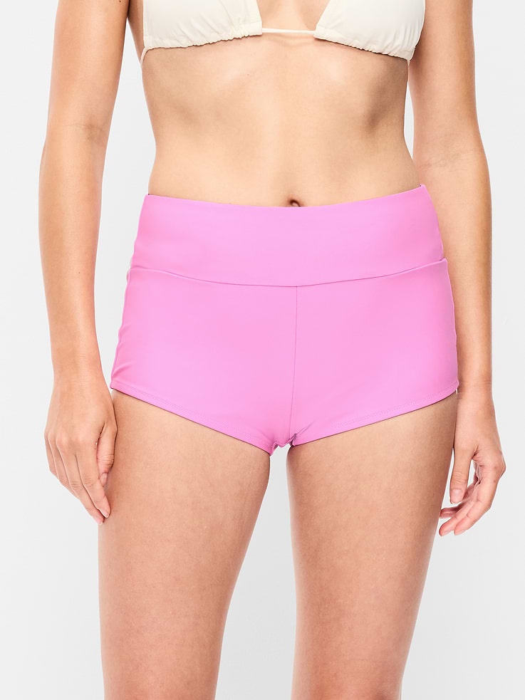 L'image numéro 1 présente Bas de maillot de bain rétro à taille haute