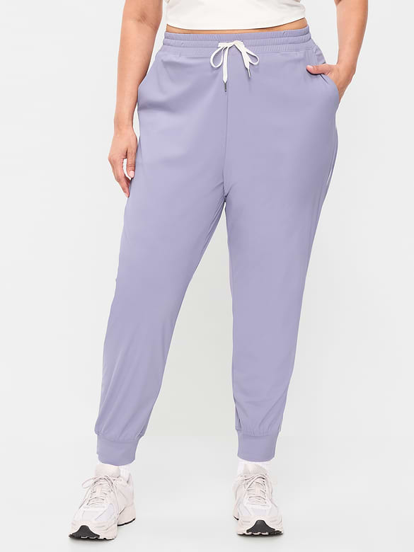 Pantalon de jogging Tech Élégant à taille haute et rayures latérales