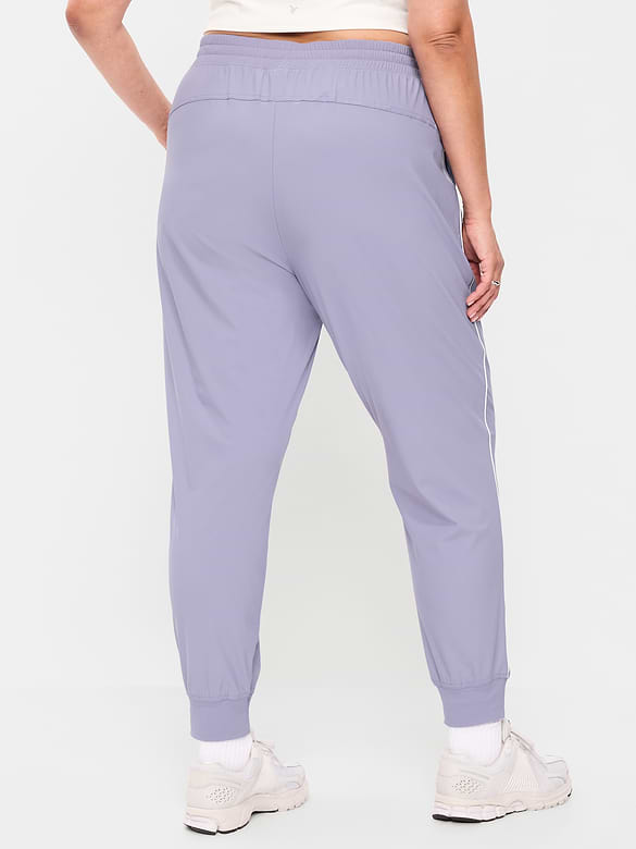 Pantalon de jogging Tech Élégant à taille haute et rayures latérales