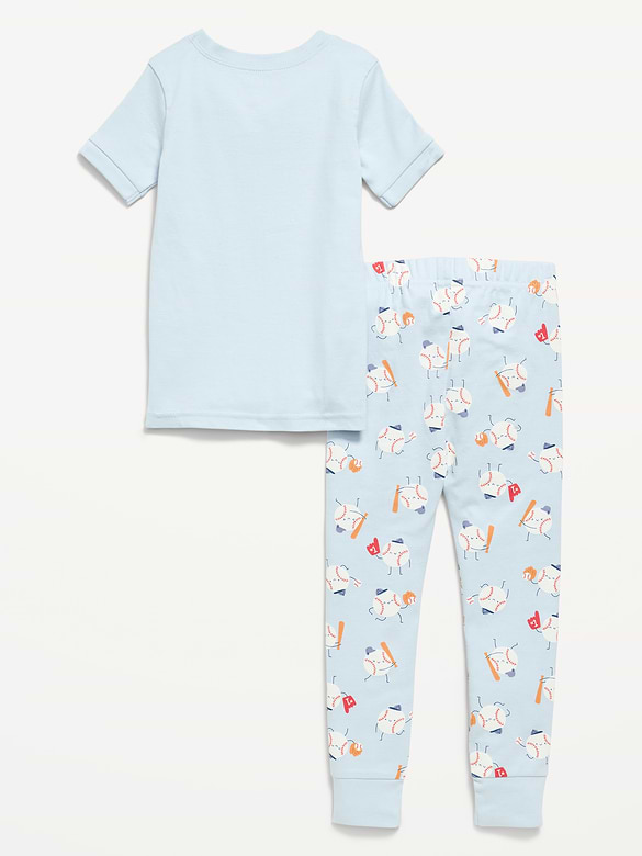 Snug-Fit Printed Pajama Set for Toddler & Baby
