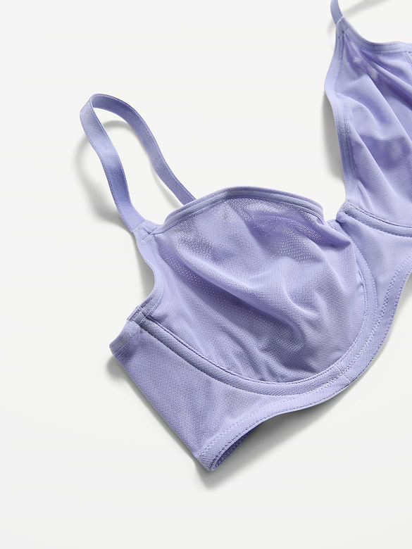 Mesh Balconette Bra