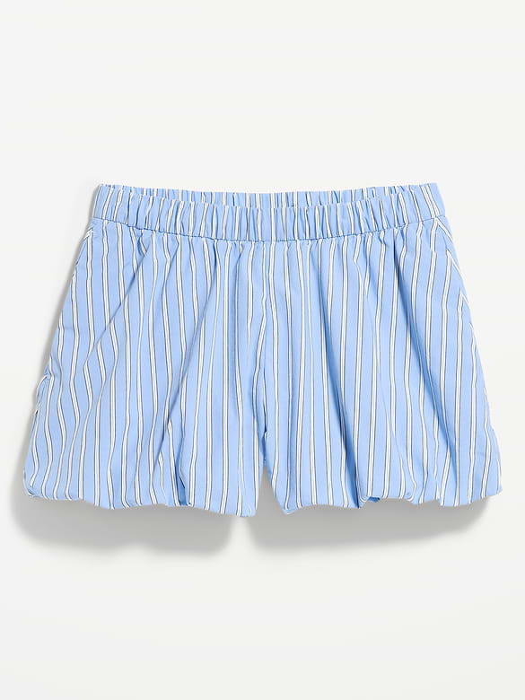 Short à ourlet bouffant en popeline