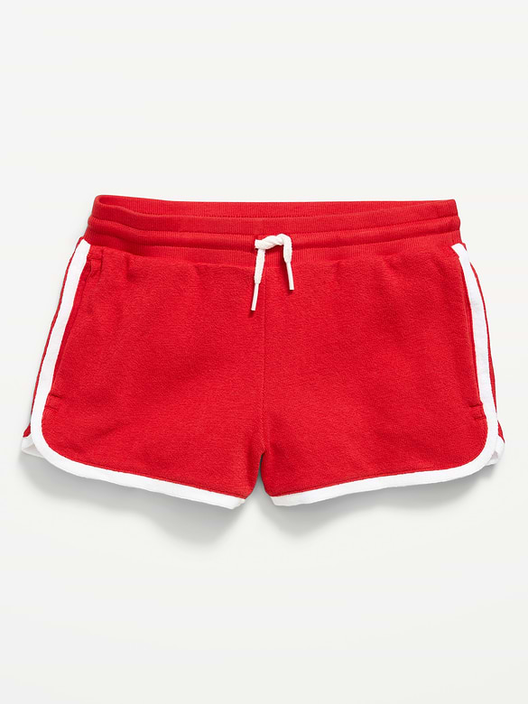 Dolphin-Hem Terry Shorts for Girls
