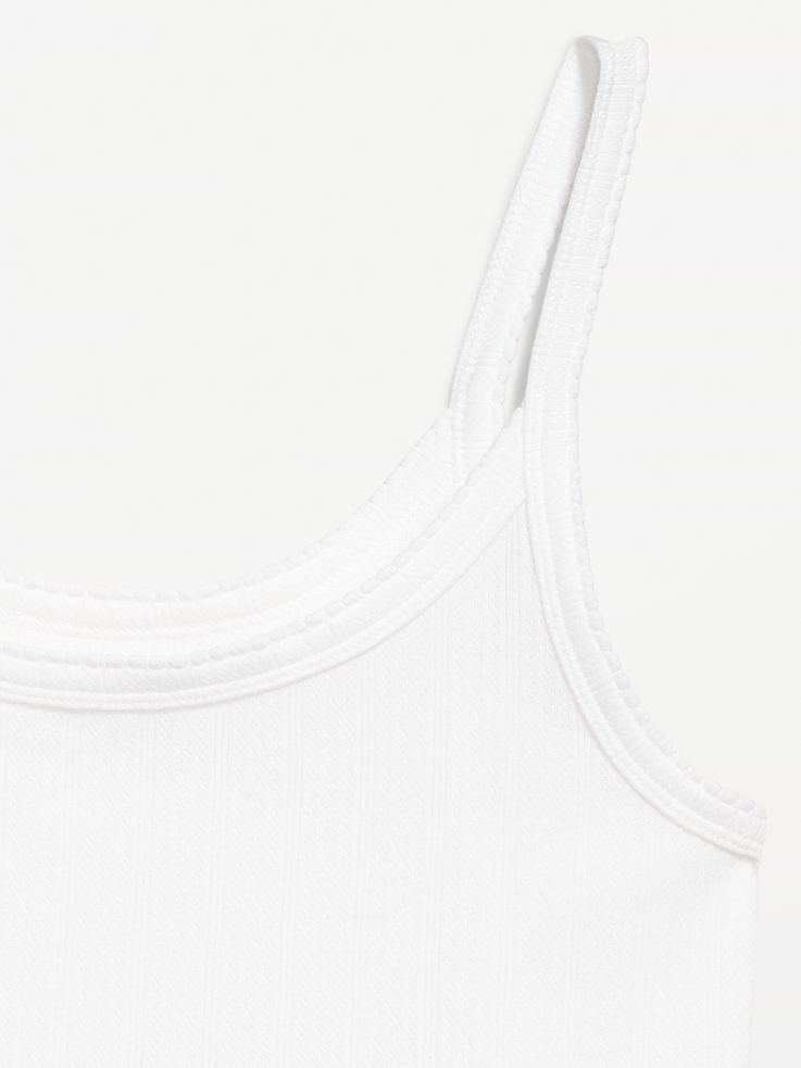 L'image numéro 5 présente Camisole en tricot pointelle