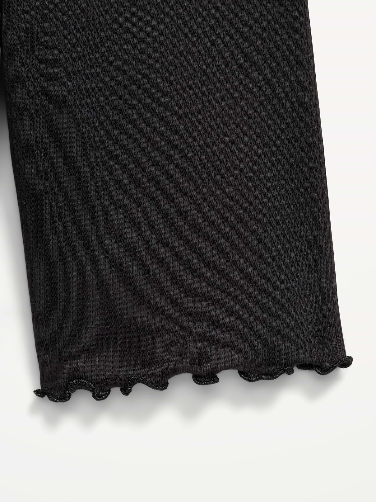 Image number 3 showing, Ribbed Lettuce-Edge Biker Shorts for Girls
