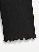 Image number 3 showing, Ribbed Lettuce-Edge Biker Shorts for Girls