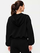Image number 2 showing, Bounce Fleece Bubble-Hem Hoodie Sweatshirt