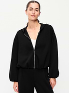 Image number 1 showing, Bounce Fleece Bubble-Hem Hoodie Sweatshirt