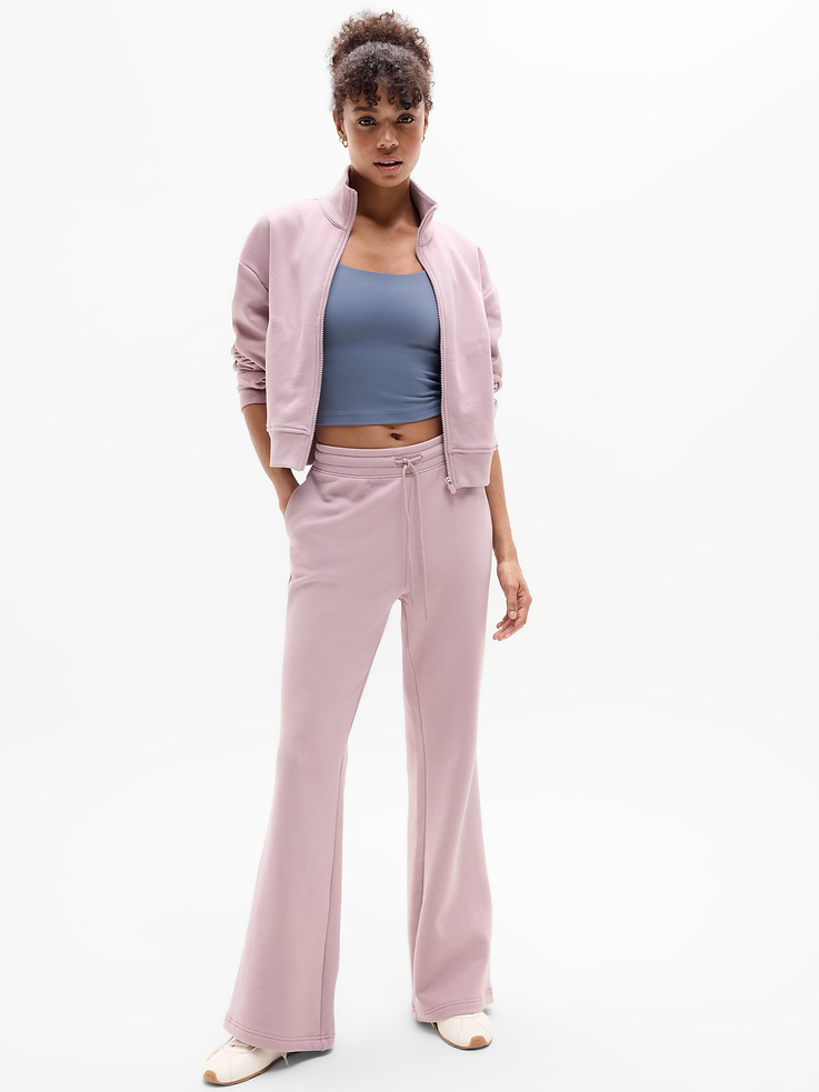 Image number 2 showing, Forever Fleece Mid Rise Flare Pant