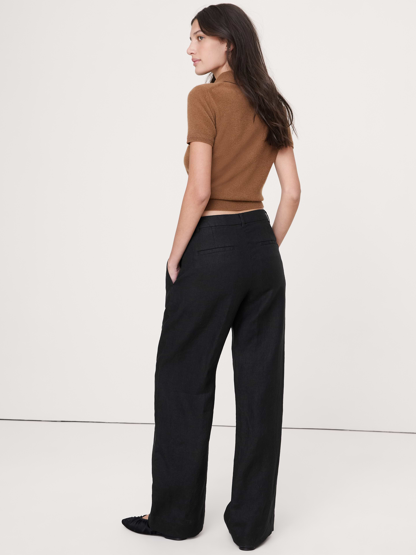 Image number 3 showing, The Soho Wide-Leg Pant in Linen