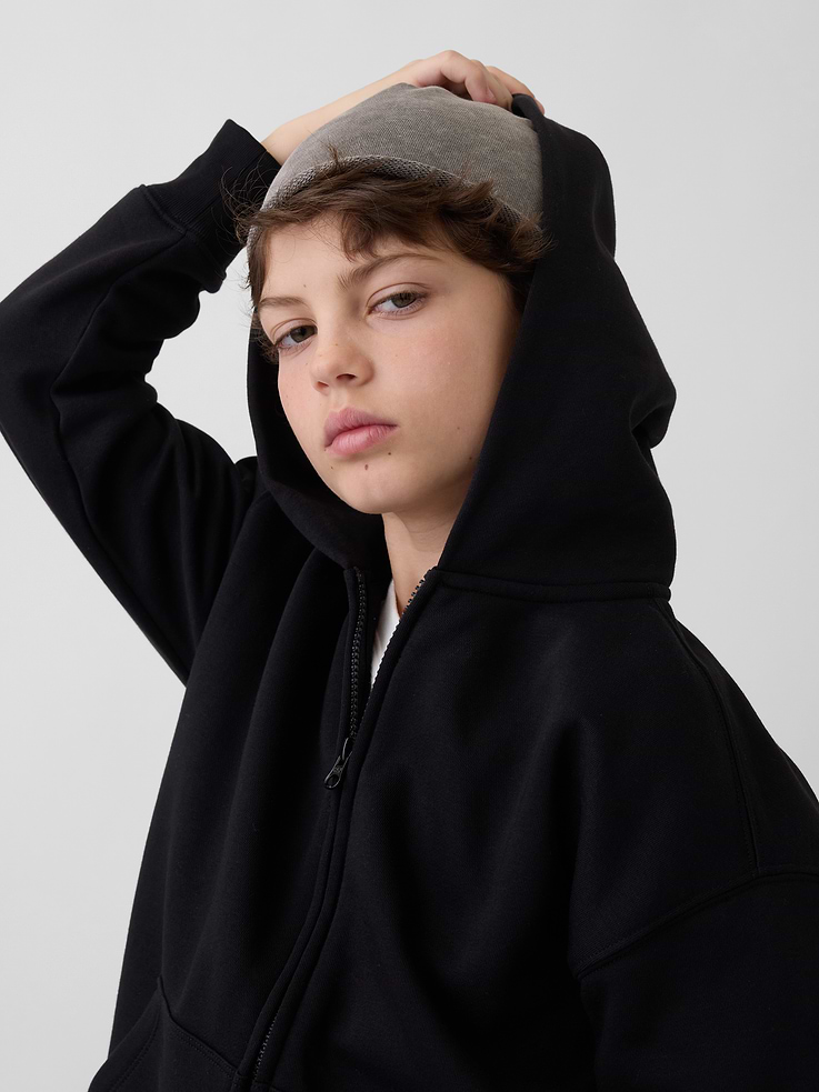 Image 2 of 2, Kids French Terry Beanie