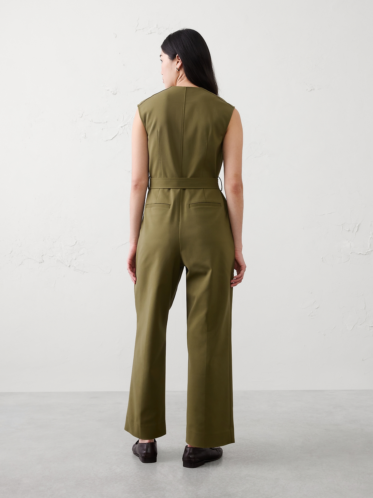 Utility Sateen Jumpsuit | Banana Republic Factory