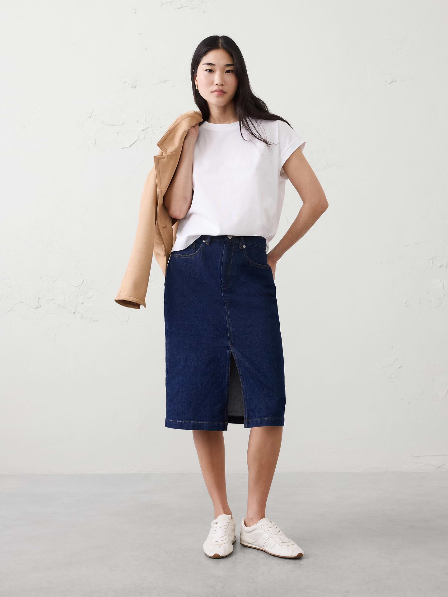 Image number 3 showing, Premium Cotton Boxy T-Shirt