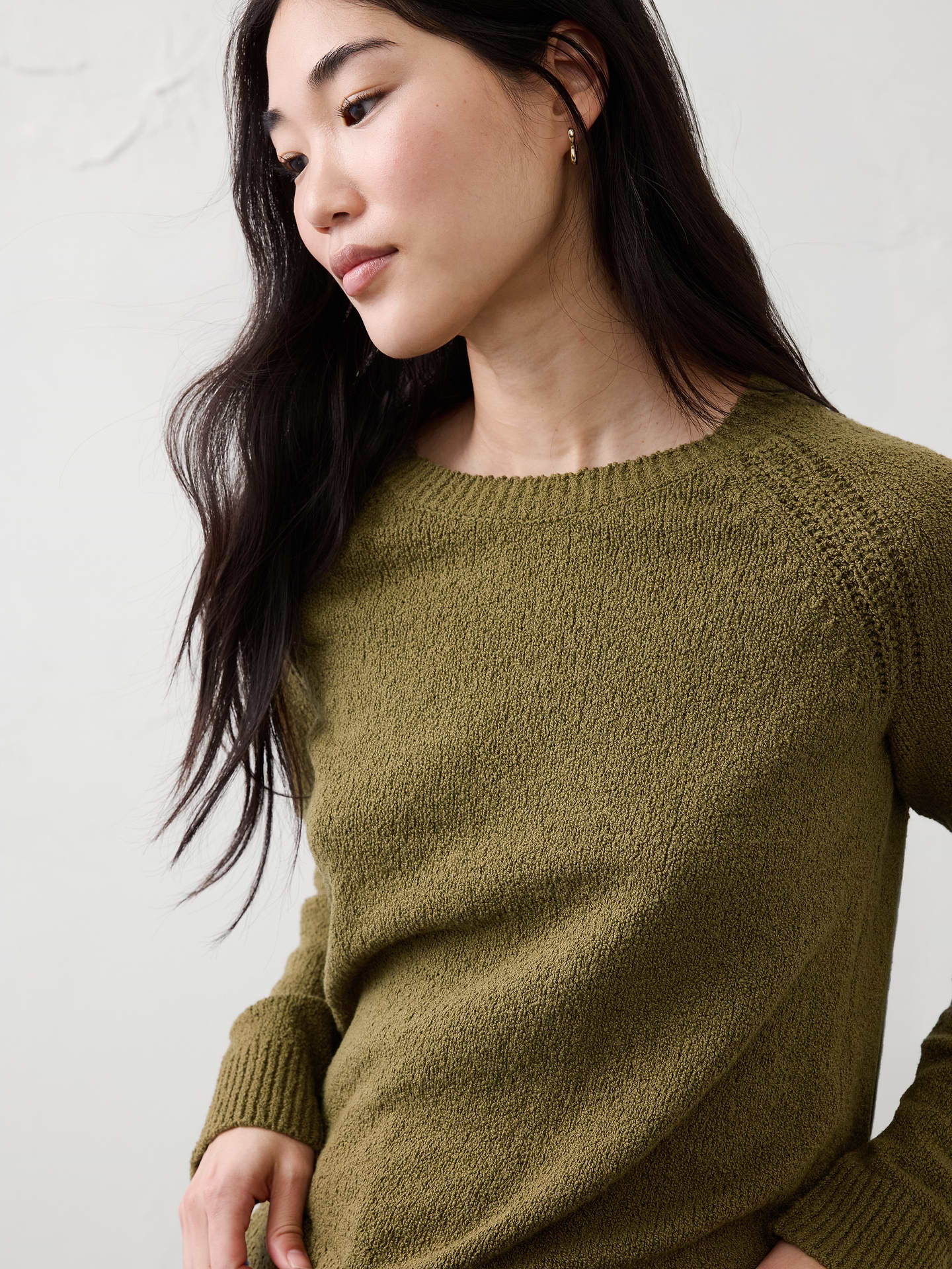 Image number 6 showing, Boucle Raglan Sweater