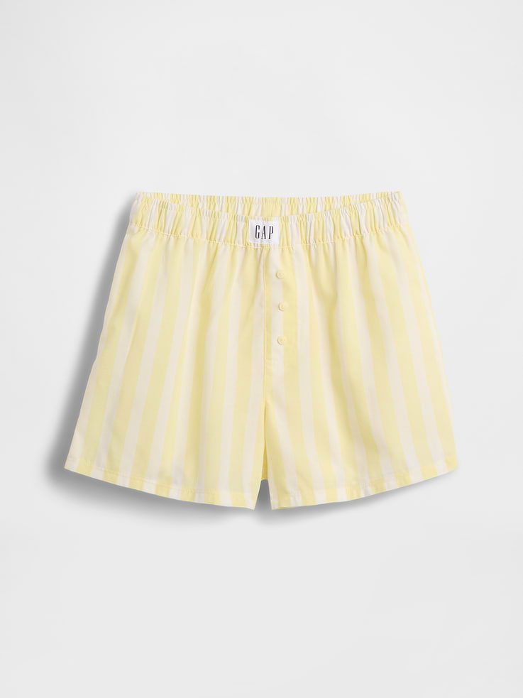 Image number 2 showing, Kids Recycled Poplin PJ Boxer Shorts