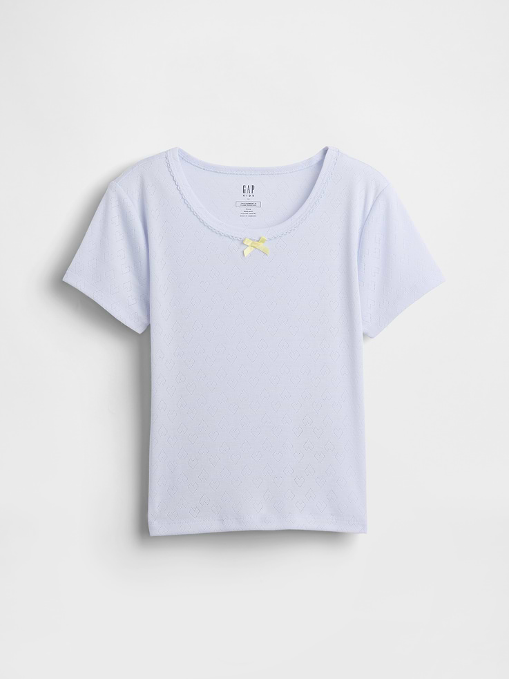 Image number 2 showing, Kids Recycled Pointelle PJ T-Shirt