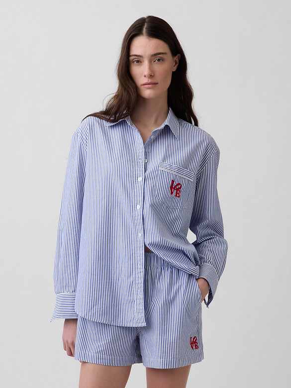 Robert Indiana LOVE Poplin PJ Boxer Shorts